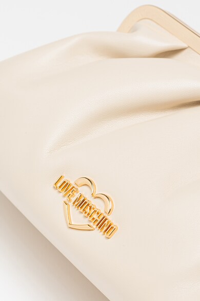 Love Moschino Geanta plic de piele ecologica cu aplicatie logo metalica Femei