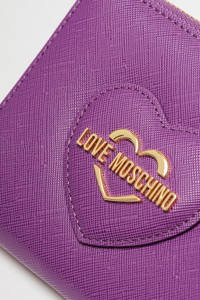 Love Moschino Портмоне от еко кожа с цип и релефно лого Жени