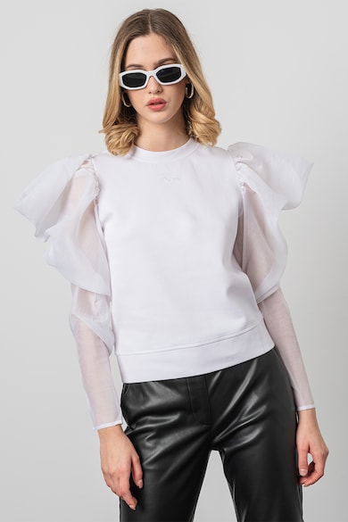 Karl Lagerfeld Блуза с памук с бухнали ръкави Жени