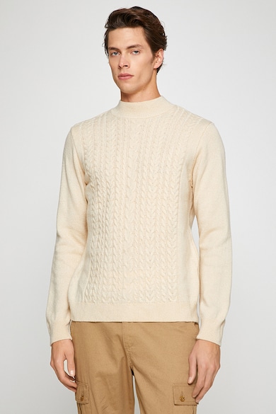 KOTON Пуловер с плетка осморка Мъже