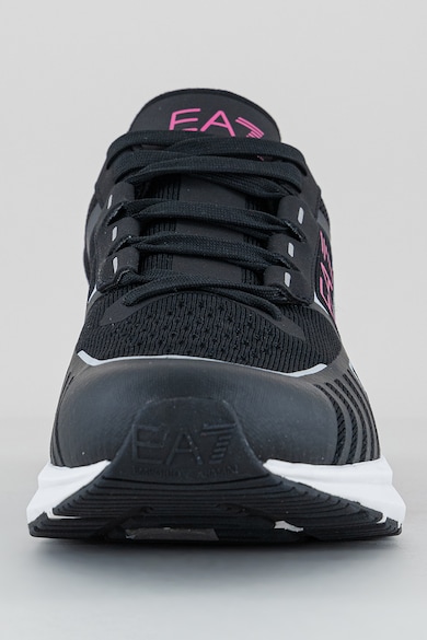 EA7 Pantofi sport de piele ecologica si material textil cu logo Crusher Distance Barbati