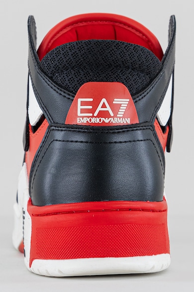 EA7 Pantofi sport mid-high de piele ecologica cu insertii de plasa Barbati