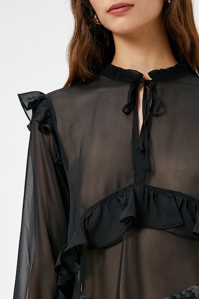 KOTON Прозрачна блуза с набирания Жени