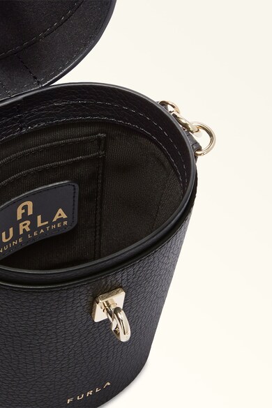 Furla Mini bőr vödörtáska logós részlettel női