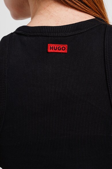 HUGO Classic bordázott top női