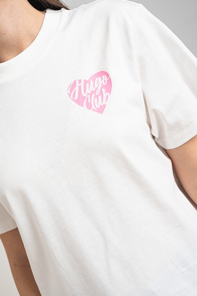 HUGO Памучна тениска със свободна кройка Жени