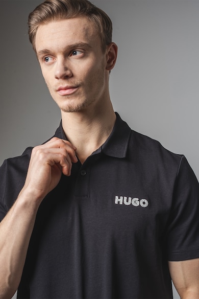 HUGO Тениска с яка и лого Мъже