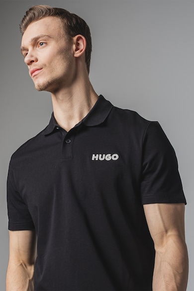 HUGO Тениска с яка и лого Мъже