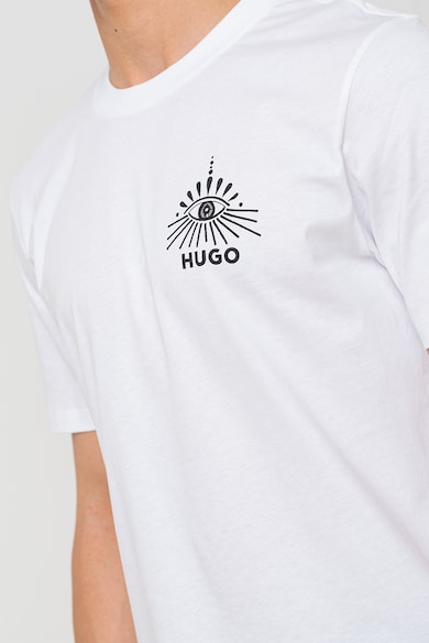HUGO Tricou din bumbac cu imprimeu grafic Dedico Barbati