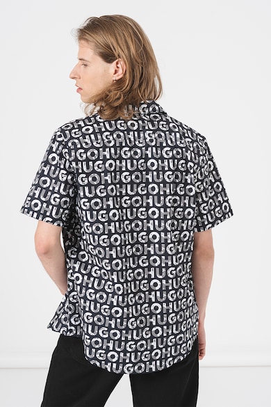 HUGO Риза Ellino със свободна кройка и принт Мъже