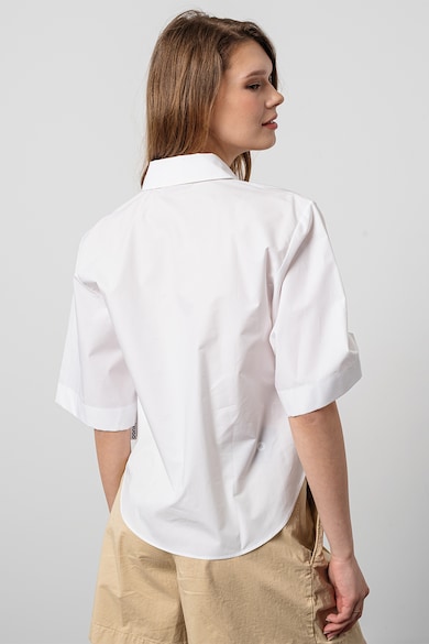 HUGO Памучна риза със среднодълги ръкави Жени