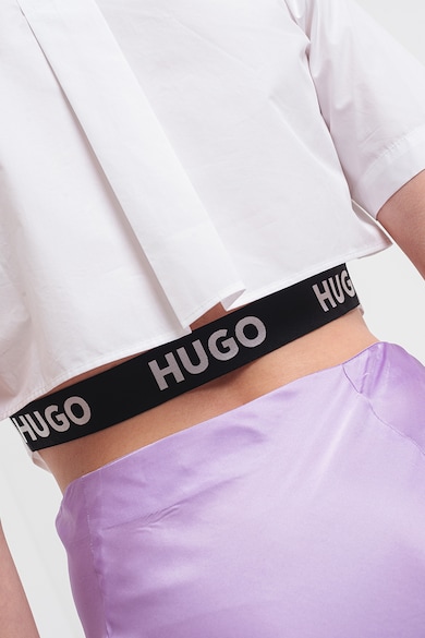 HUGO Camasa crop cu banda logo Femei