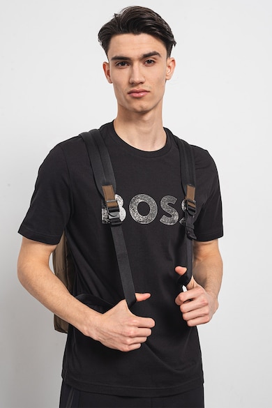 BOSS Tricou de bumbac cu logo Ocean Barbati