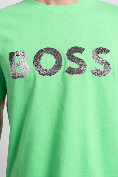 BOSS Ocean logómintás pamutpóló férfi