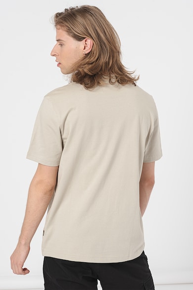 BOSS Памучна тениска с овално деколте и принт Мъже