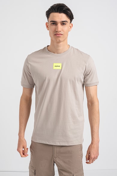 HUGO Памучна тениска Diragolino с пришито лого Мъже