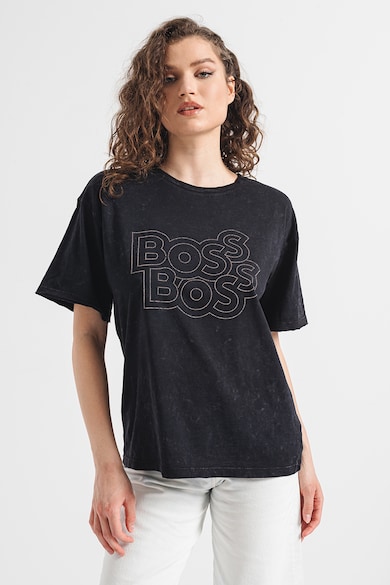BOSS Тениска Eband с лого Жени