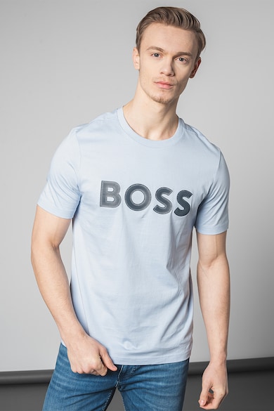 BOSS Logós pamutpóló férfi