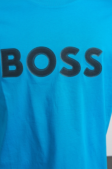 BOSS Памучна тениска с лого Мъже