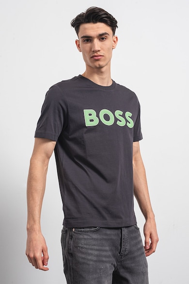 BOSS Памучна тениска с лого Мъже