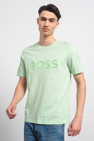 BOSS Logós pamutpóló férfi