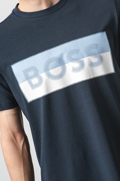 BOSS Тениска с лиосел с лого Мъже