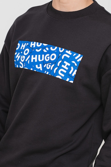 HUGO Памучен суитшърт с лого Мъже