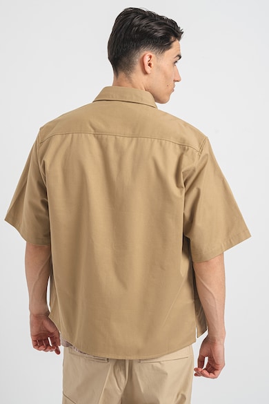 HUGO Памучна риза с къси ръкави и пришити джобове на гърдите Мъже