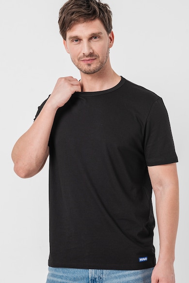 HUGO Памучна тениска с овално деколте - 2 броя Мъже