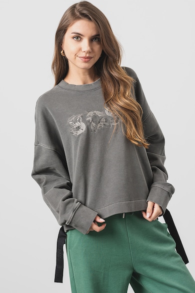 BOSS Eblou pulóver hímzett logóval női