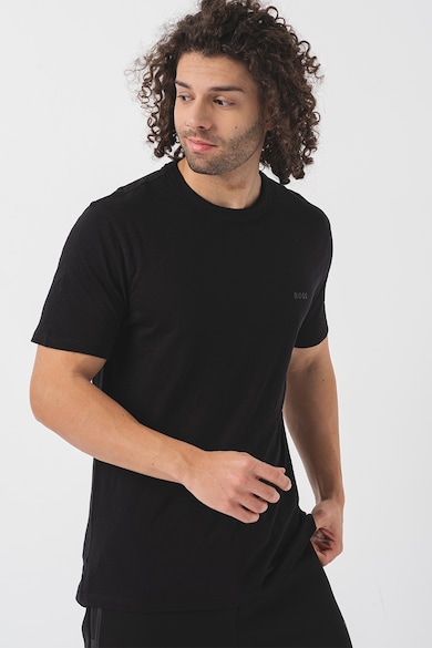 BOSS Памучна тениска Tegood с овално деколте Мъже