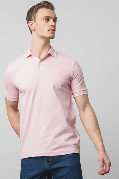 BOSS Tricou polo slim fit Passertip Barbati