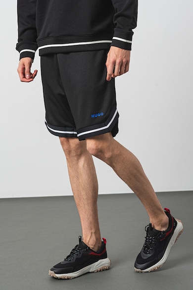 HUGO Къс спортен панталон с релеф Мъже