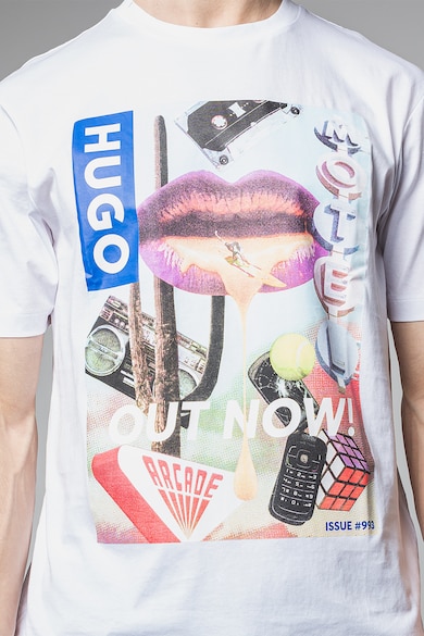 HUGO Тениска с фигурална шарка Мъже