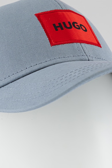 HUGO Памучна шапка с пришито лого Мъже