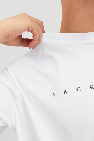 Jack & Jones Tricou cu decolteu la baza gatului si imprimeu logo Barbati