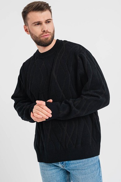 Jack & Jones Kerek nyakú texturált pulóver férfi