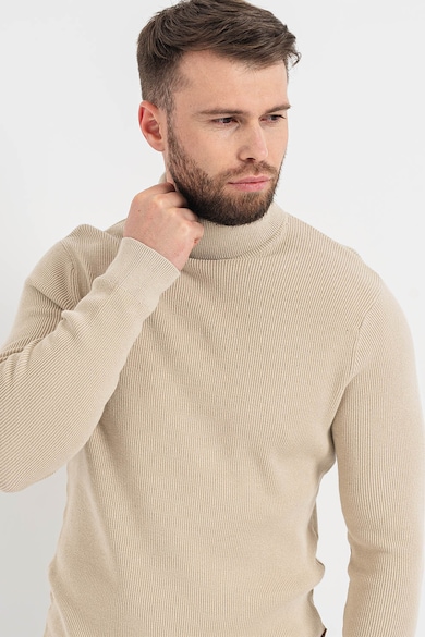 Only & Sons Рипсен пуловер с поло Мъже