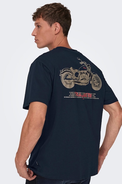 Only & Sons Тениска с щампа на гърба Мъже