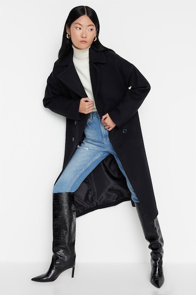Trendyol Уголемено палто с двуредно закопчаване Жени