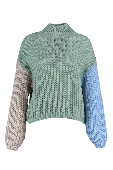 Trendyol Пуловер с паднали ръкави и цветен блок Жени