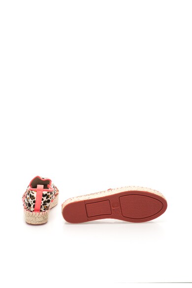 Colors of California Espadrile de piele cu animal print Femei