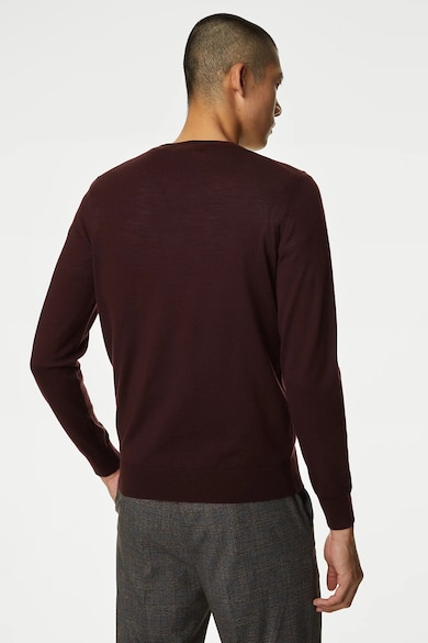 Marks & Spencer Фино плетен пуловер с мерино Мъже