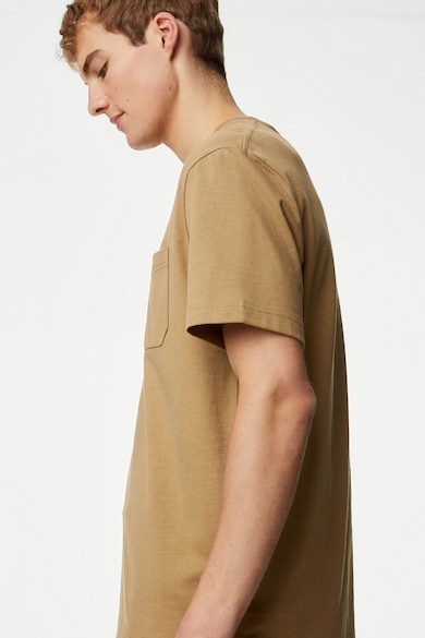 Marks & Spencer Тениска с овално деколте и джоб на гърдите Мъже