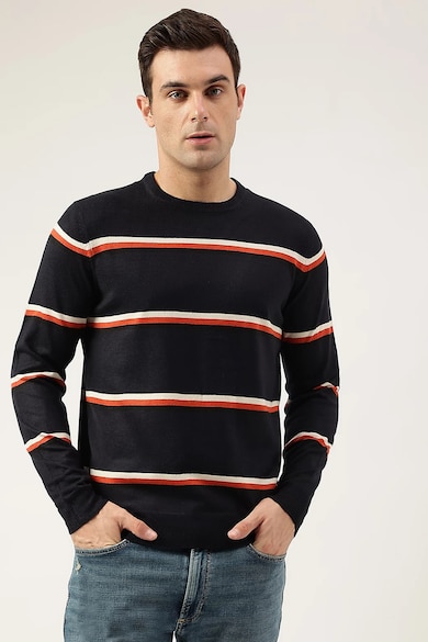 Marks & Spencer Раиран пуловер с овално деколте Мъже