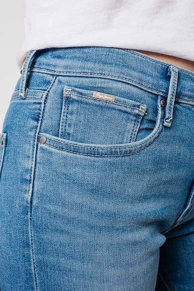 Pepe Jeans London Mosott hatású slim fit farmernadrág női