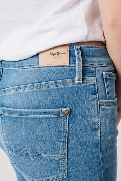 Pepe Jeans London Mosott hatású slim fit farmernadrág női