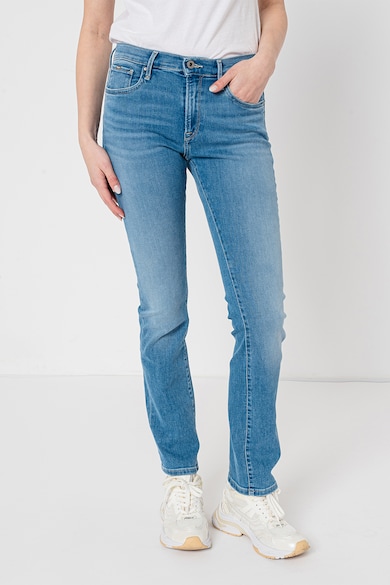 Pepe Jeans London Слим дънки със захабен ефект Жени