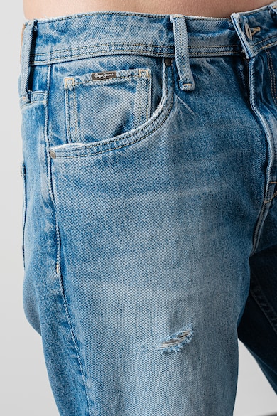 Pepe Jeans London Дънки с ниска талия и захабен ефект Жени