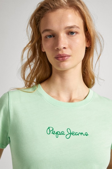 Pepe Jeans London Тениска от памук с лого Жени